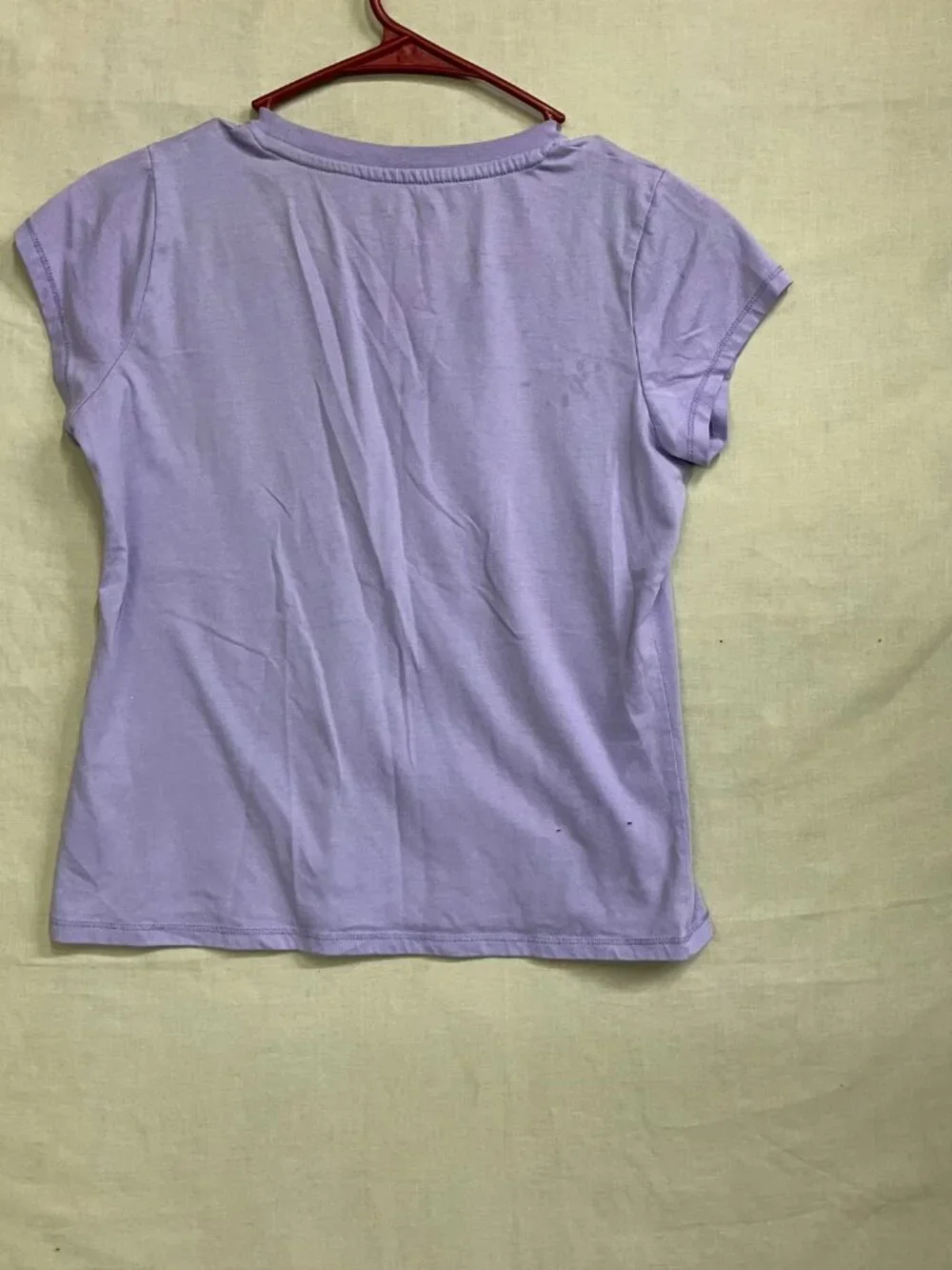 Champion Athletic T Shirt Youth Girls Size XL Purple Short Sleeves Script Logo